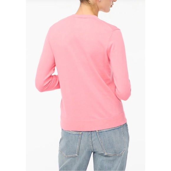 J. Crew Factory Sweaters New Jcrew Factory Classic Cotton Cardigan Sweater Bubblegum Pink